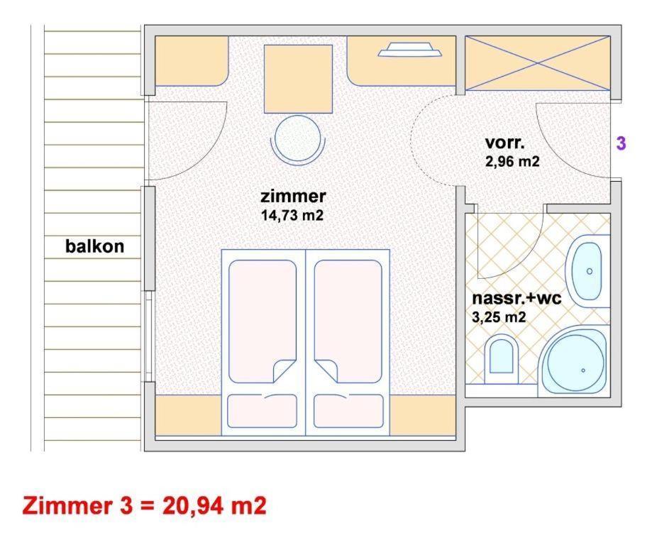 גרלוס Appartement Hotel Garni Matthaeuserhof חדר תמונה